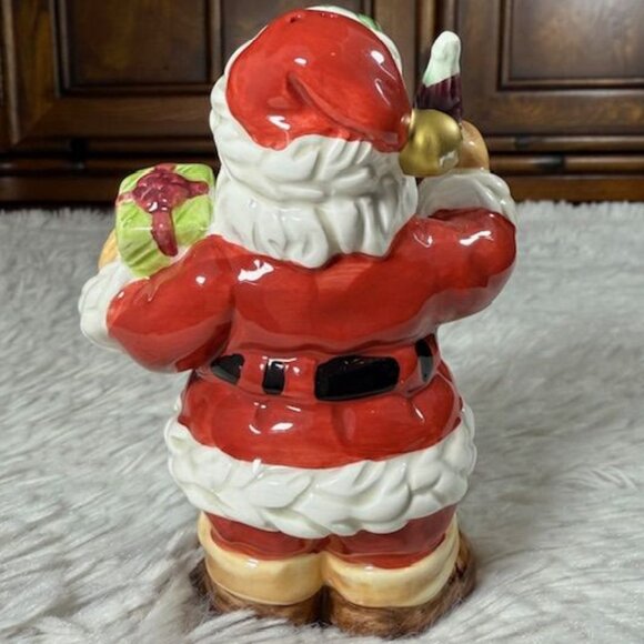 Vintage Coca-Cola Ceramic Santa and Christmas Tree Salt and Pepper Shakers Set - Picture 5 of 15